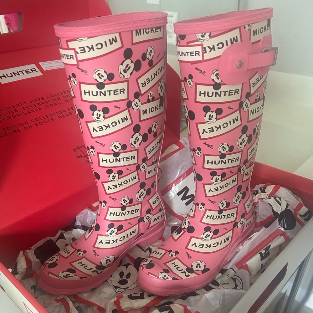 Hunter MICKEY MOUSE Kids Rain Boots